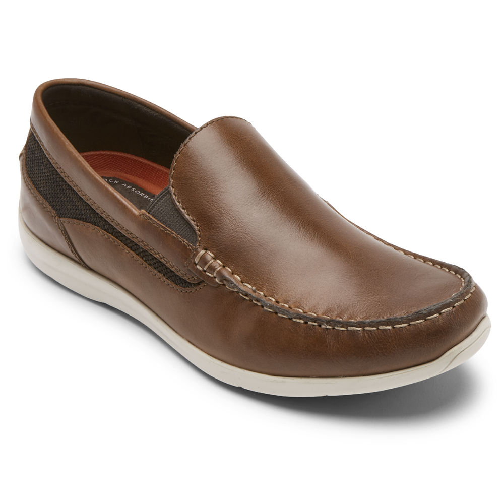 Rockport Singapore Mens Slip-On - Cullen Venetian Brown - EY2901387